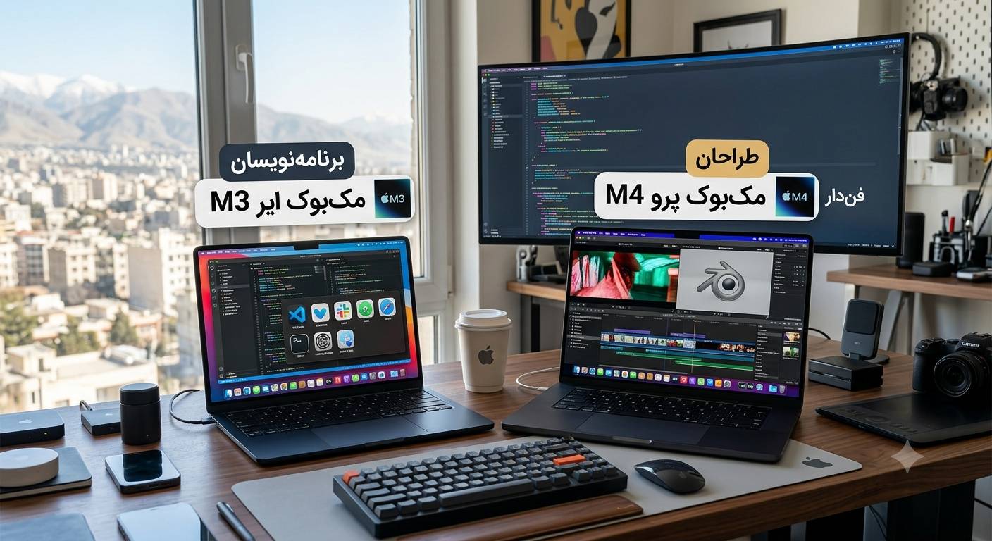 مک بوک ایر بگیریم یا مک بوک پرو؟ مقایسه M3 و M4